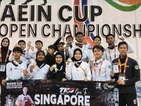 Tim Taekwondo Indonesia Borong 13 Medali di Singapura, 4 Atlet Cetak Prestasi Gemilang